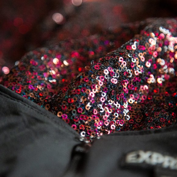 Express Red Sequin Cocktail Dress - Picture 6 of 6